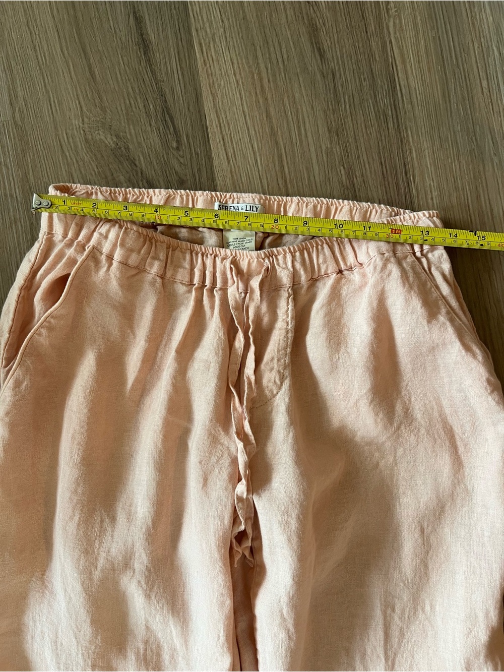 Serena & Lily 100% Linen Set Blush Pink Top & Pants Size S Coastal Resort Lounge - Picture 11 of 15